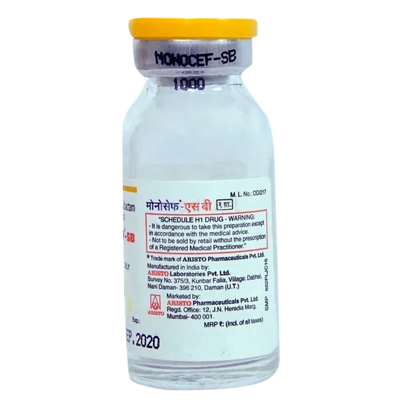 monocef sb injection 1 gm